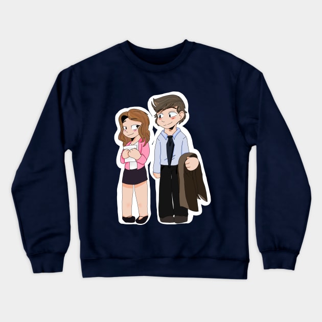 Pam & Jim from The Office Crewneck Sweatshirt by Waffles and Zora!